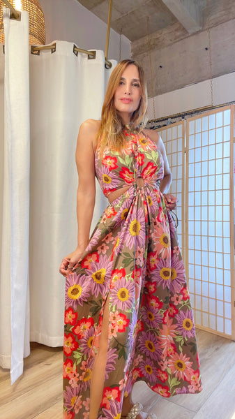 Camille dress in floral print
