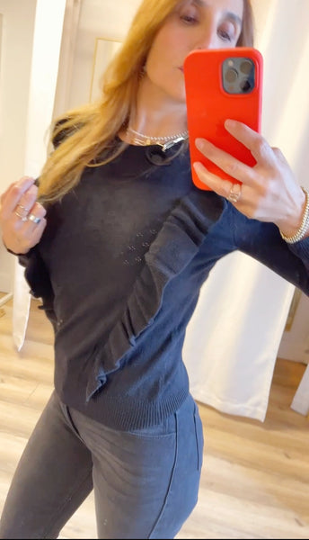 Katsuki ruffle sweater