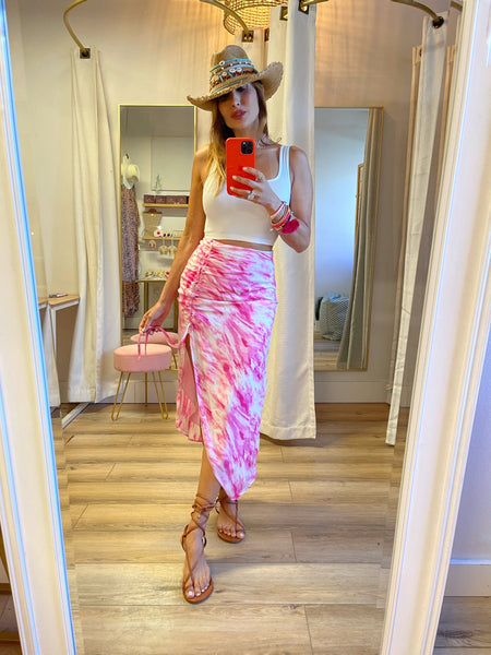 Ibiza tie dye skirt